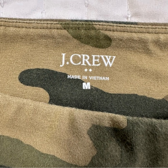 J. Crew Everyday Legging Green Camouflage Print Pull On Stretch - Picture 5 of 10